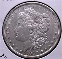 1880 MORGAN DOLLAR  AU