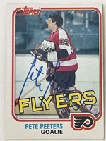 Philadelphia Flyers Pete Peeters 1981 Topps #109 s