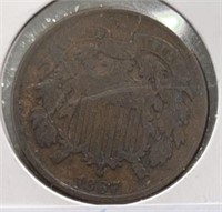 1967 2 Cents F