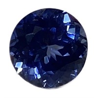 Natural Round Cut 8.20ct Blue Sapphire
