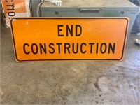 End Construction Road Sign