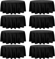 $176 Premium Round Tablecloth 132 Inch, 7Pack