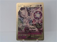Pokemon Card Rare Gold Mewtwo V