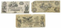 (4) OBSOLETE BANK CURRENCY, CANAL BANK, N. WESTERN