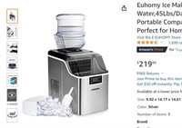 Euhomy Ice Maker Machine Countertop, 2 Ways to Add