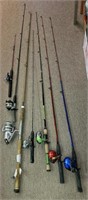 Lot of Fishing Reels & Poles