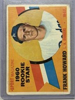 1960 FRANK HOWARD ROOKIE TOPPS CARD