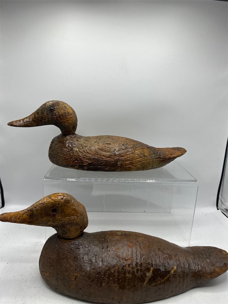 2 Antique wood duck decoys