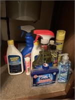 CLEANING PRODUCTS AND TOWELS