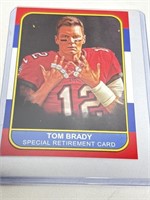 Tom Brady Sports Journal Special Retirement Card