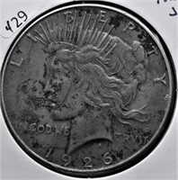 1926 S PEACE DOLLAR XF