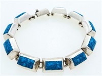 Sterling Silver Bracelet, Turquoise Approx. 34 Gra