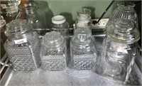 Crystal Jars with Lids