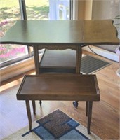 Drop leaf table with added hideaway table