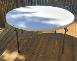 5ft lifetime brand round poly table