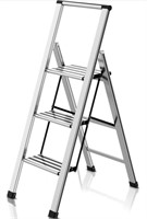 3 Step Folding Aluminum Ladder