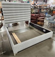 Contemporary Chanel Back Cali King Size Bedstead
