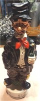 Vintage Musical Rotating Clown Whiskey Bottle