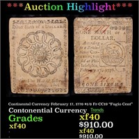 ***Auction Highlight*** Continental Currency Febru