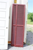 Two resin shutters, 15 X 72"H