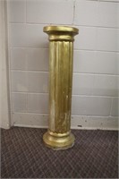 Plaster column/plant stand, 10" X 36"H, paint