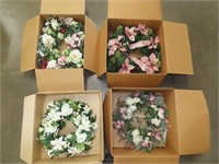 4 Floral Wreaths