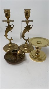 Brass Candle Holders up to 8”
