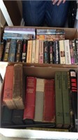 2 boxes of war books, novels