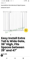 Easy install tall and wide safety gate