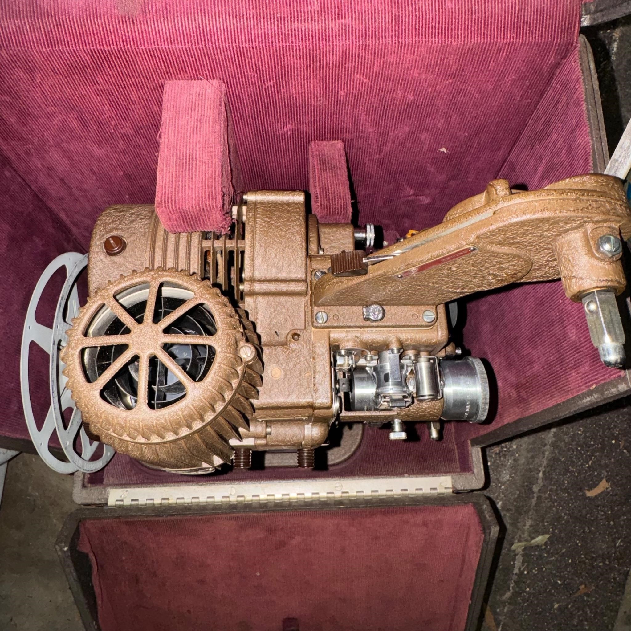 Bell & Howell 16mm projector & 5’ Radiant Screen