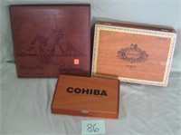 3 Cigar Boxes (Great Condition)