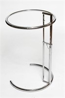 Eileen Gray Manner Chrome & Glass Adjustable Table