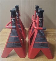 (4) Powerbuilt 4-Ton Jack Stands