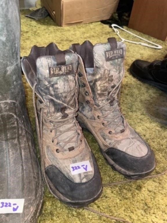 Red Head Camo Insulated Boots (10.5)