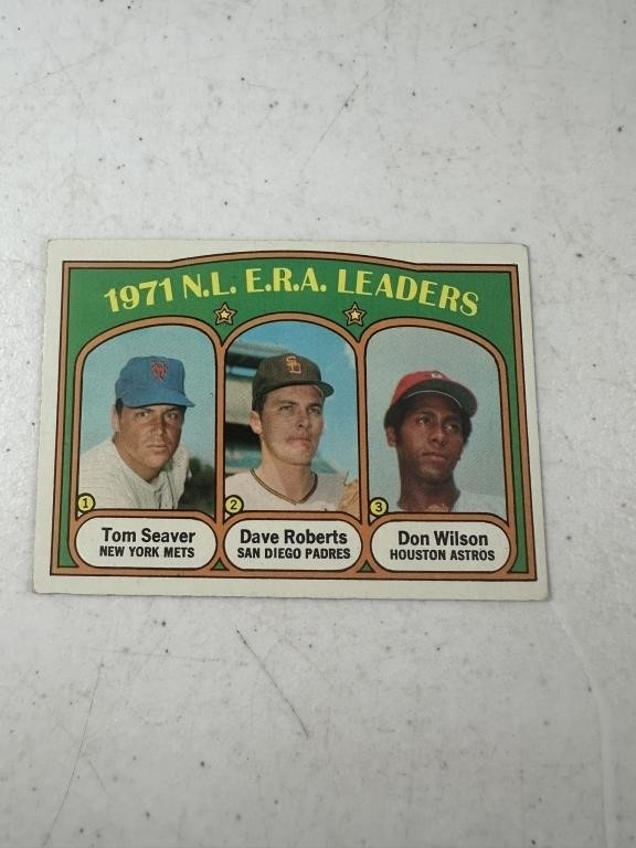 1972 TOPPS BASEBALL NL ERA LEADERS -