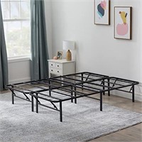 Linenspa Folding Metal Platform Bed Frame - No