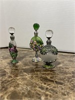 3 DECORATIVE PURFUME BOTTLES