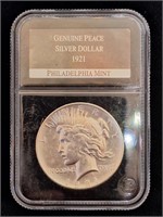 1921 Peace Silver Dollar