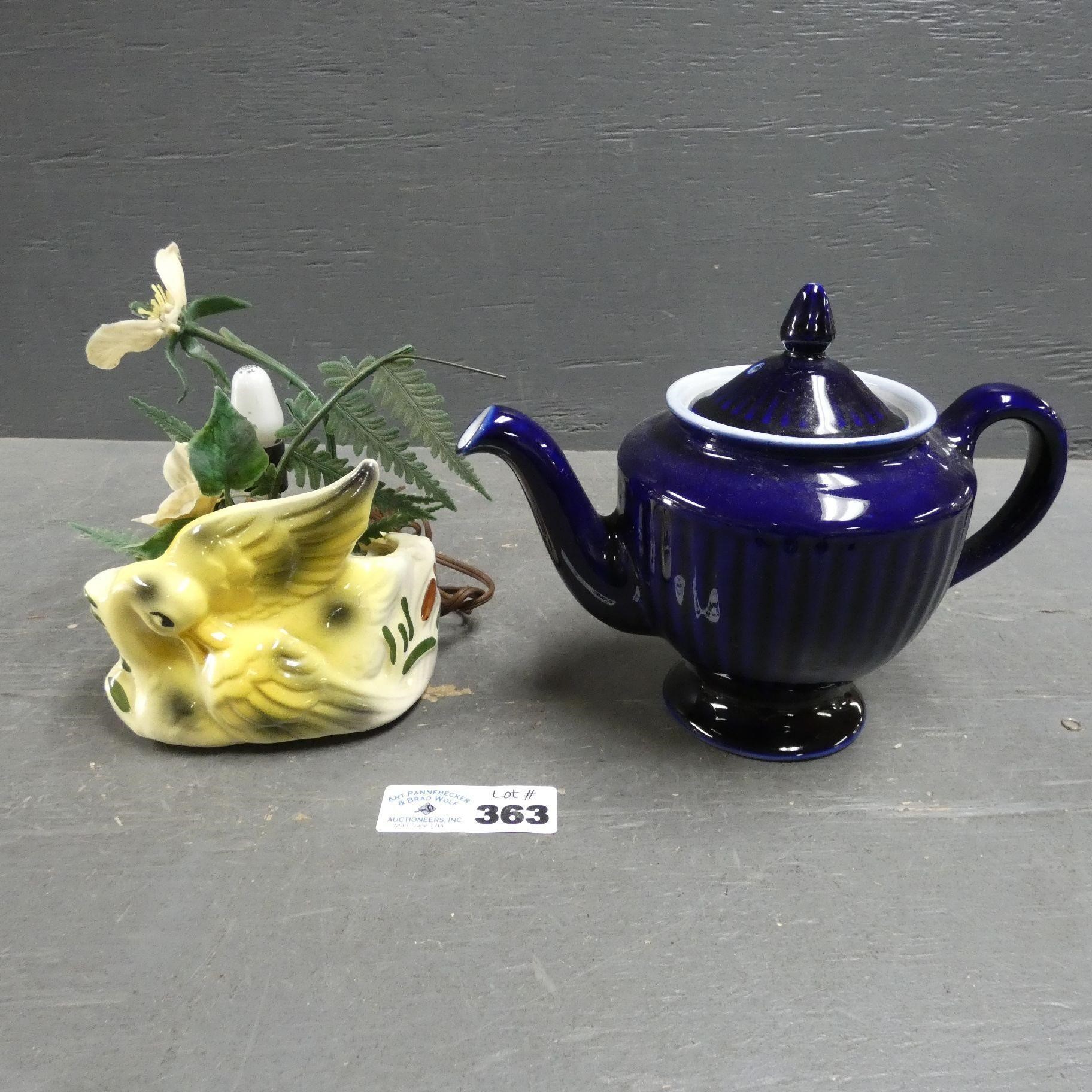 Ceramic Swan Planter TV Light - Hall Teapot