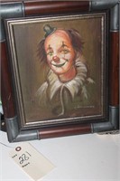 CLOWN PAINTING ON CANVAS