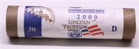 GEM RED ROLL OF FORMATIVE YEARS LINCOLN CENTS