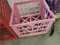Pink Plastic Crate