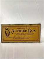 Iroquois Number Box Tin