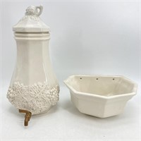 Red Cliff Grape Lavabo With Lid & Basin
