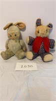 Antique Children's Stuffed Bunnies