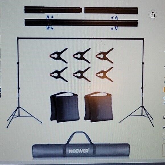 Photo Studio Backdrop Support System