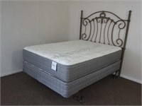 Iron Art Full Size Bed with New Mattress Set