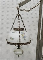 Floral hanging light 
Needs rewired
