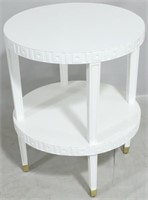 Chelsea House 2 tier white lacquer table