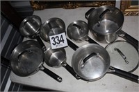 (1)Calphalon Cooking Pot Set (7 pieces/7 lids)